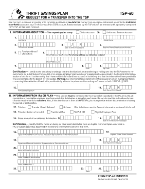 TSP-60 Form