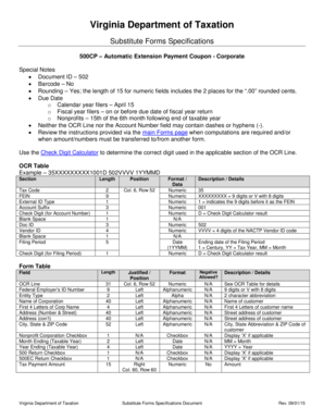 Virginia Corporate Income Tax Extension Voucher