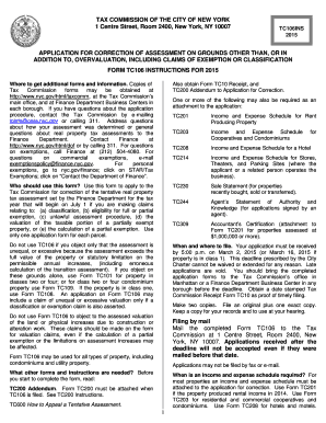 New York City Tax Assessment Correction Application