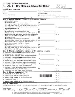 Illinois Dry-Cleaning Solvent Tax Return