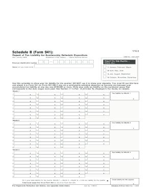Schedule B Form 941