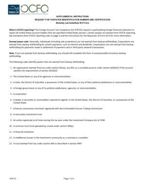 Berkeley Lab Substitute W-9 Form