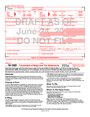 IRS Form W-3SS Transmittal of Wage and Tax Statements