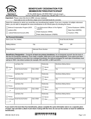 Beneficiary Designation Form