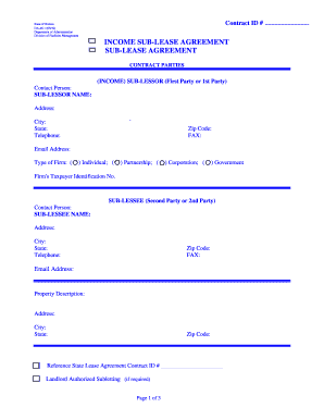 Kansas Sub-Lease Agreement