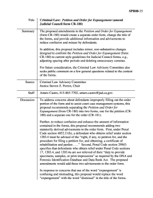 California Petition and Order for Dismissal