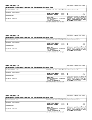 Michigan MI-1041ES Fiduciary Voucher