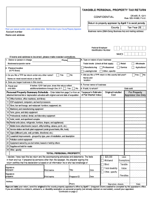 Florida Tangible Personal Property Tax Return