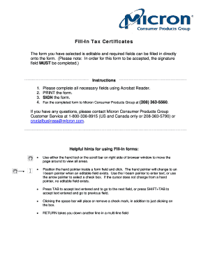 Georgia Sales Tax Certificate of Exemption