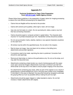 Health Agency Invoice Form HFS 2212