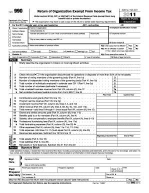 Form 990 Return of Organization Exempt From Income Tax