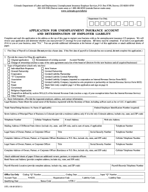Colorado Unemployment Insurance Employer Application