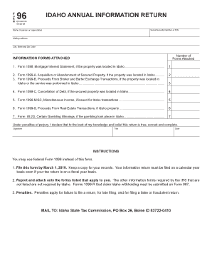 Idaho Annual Information Return
