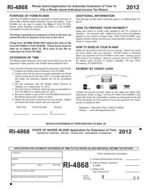 Rhode Island Form RI-4868