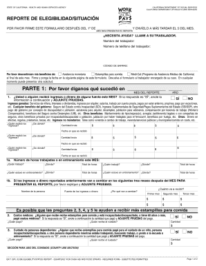 Reporte de Elegibilidad/Situación