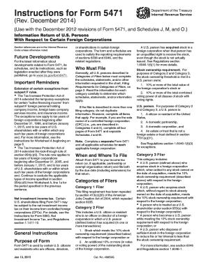Form 5471 Instructions