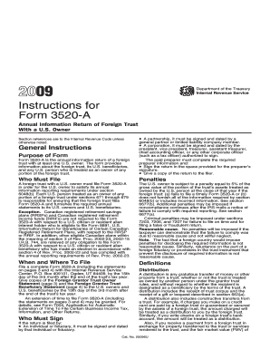 Form 3520-A Instructions