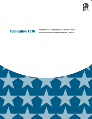 IRS Form 8596 Filing Specifications
