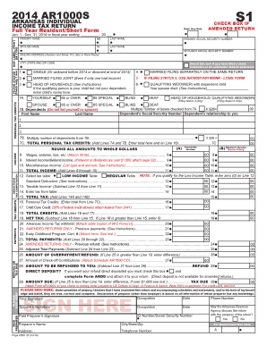Arkansas Individual Income Tax Return