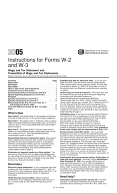 Instructions for Forms W-2 and W-3