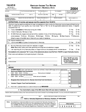 Kentucky Nonresident Income Tax Return