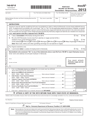 Kentucky Nonresident Income Tax Return