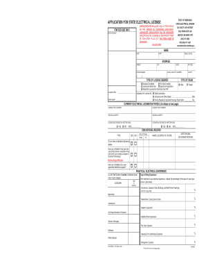 Nebraska State Electrical License Application