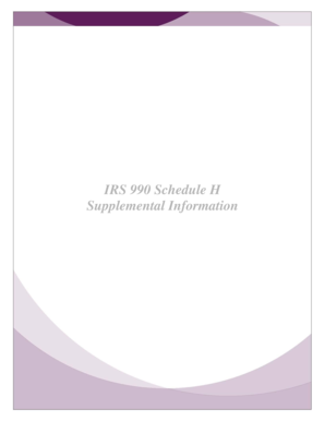 IRS 990 Schedule H Financial Assistance Policy