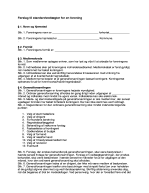 Association Bylaws Template