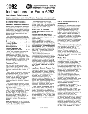 Instructions for Form 6252