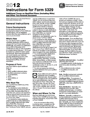 Instructions for Form 5329