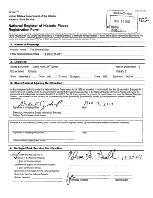 National Register of Historic Places Registration Form