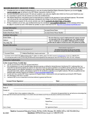 Reimbursement Request Form