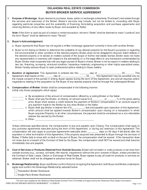 Oklahoma Buyer Broker Service Agreement