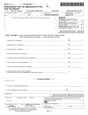 Texas IFTA Fuel Tax Report