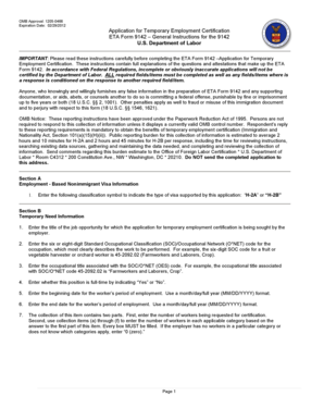 Application for Temporary Employment Certification