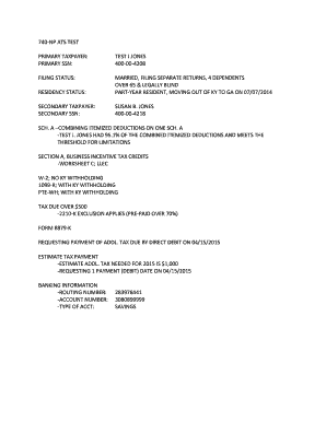 Kentucky Individual Income Tax Return 2014