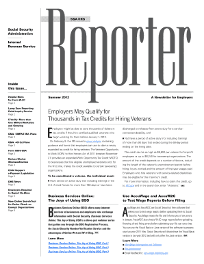 IRS Reporter Summer 2012