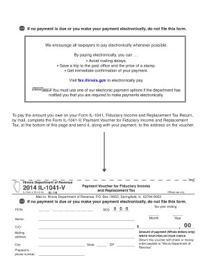 Illinois Fiduciary Income Tax Payment Voucher