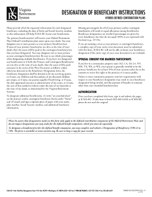 Designation of Beneficiary Form