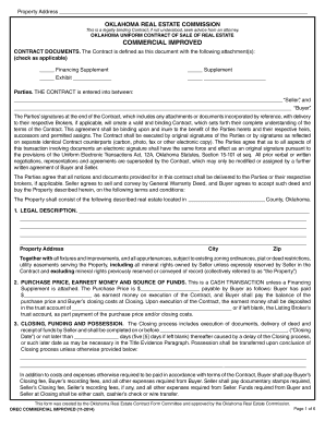 Oklahoma Uniform Contract of Sale of Real Estate