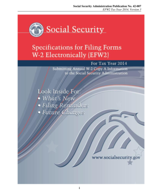 EFW2 Tax Form Instructions
