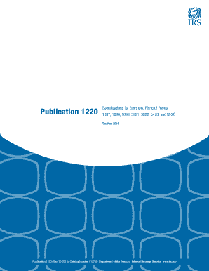IRS Publication 1220 Electronic Filing Guide