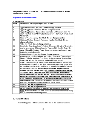 SF-424 R&R Application for Federal Assistance