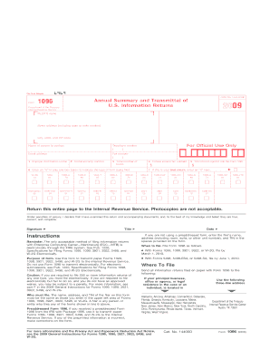 IRS Form 1096