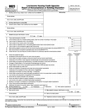 IRS Form 8823 Low-Income Housing Credit Report