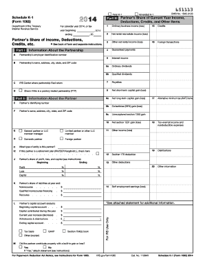 Schedule K-1 Form 1065