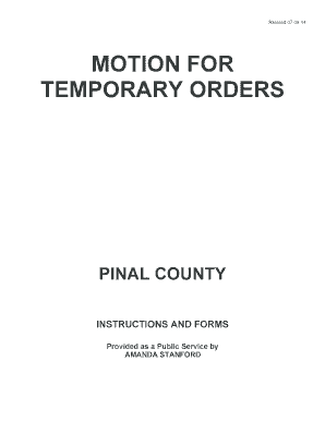 Motion for Temporary Orders