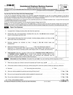 IRS Form 2106-EZ