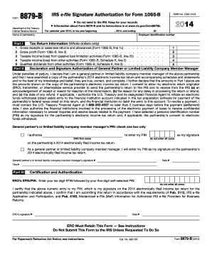 IRS Form 8879-B Signature Authorization